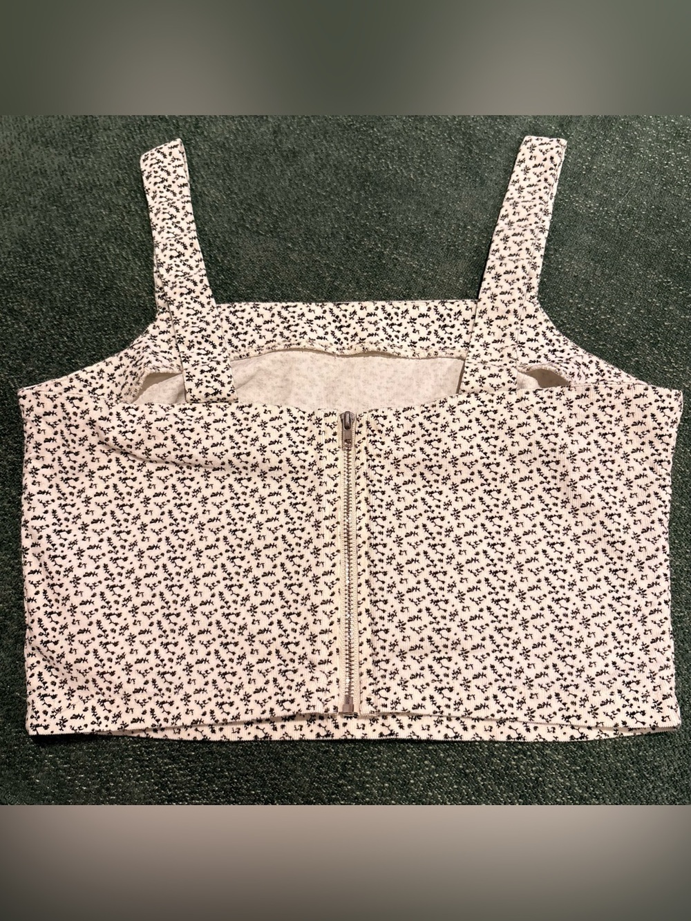 Altar'd State Cream Camisole with Black Floral Print - Picture 3 of 4